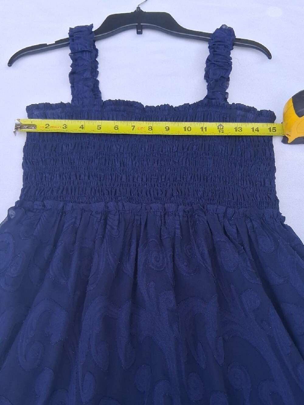 Lilly Pulitzer Navy-Black Smocked Strap Tiered Maxi Dress - Picture 10 of 16